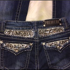 Premiere Bling Jeans With Sequins Crystals
